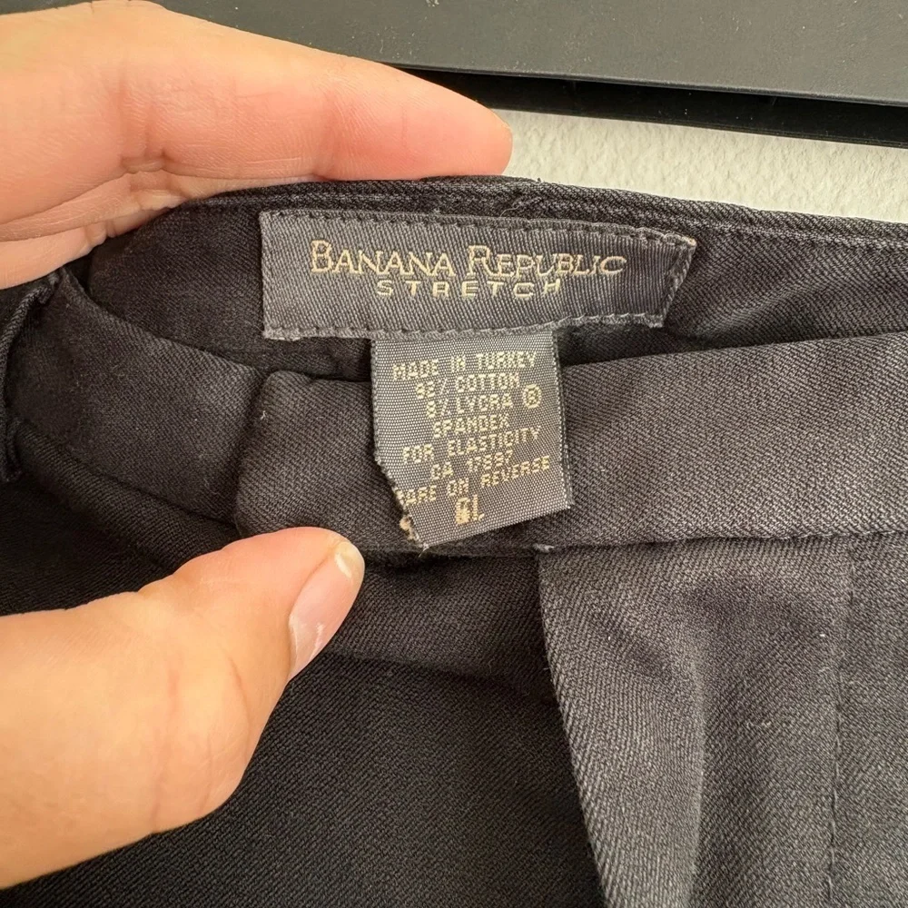 Banana Republic Stretch Business Casual Black Pants Size 6L